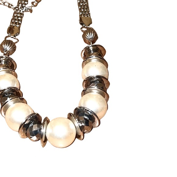 LAST🔥HP🔥Mother of Pearl Vintage Style Metal Chain Belt - Picture 9 of 13